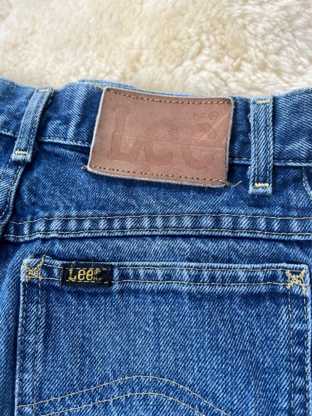 vintage Lee Rider 70’s jeans cutoff shorts 24” waist